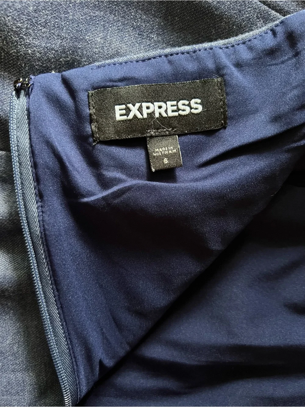 Express Classic Blue Pencil Skirt - Women's 6